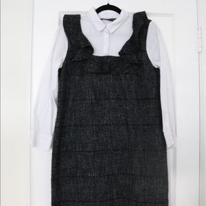 Zara Knit Ruffle Dress